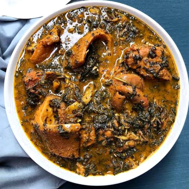 BITTER LEAF SOUP.
